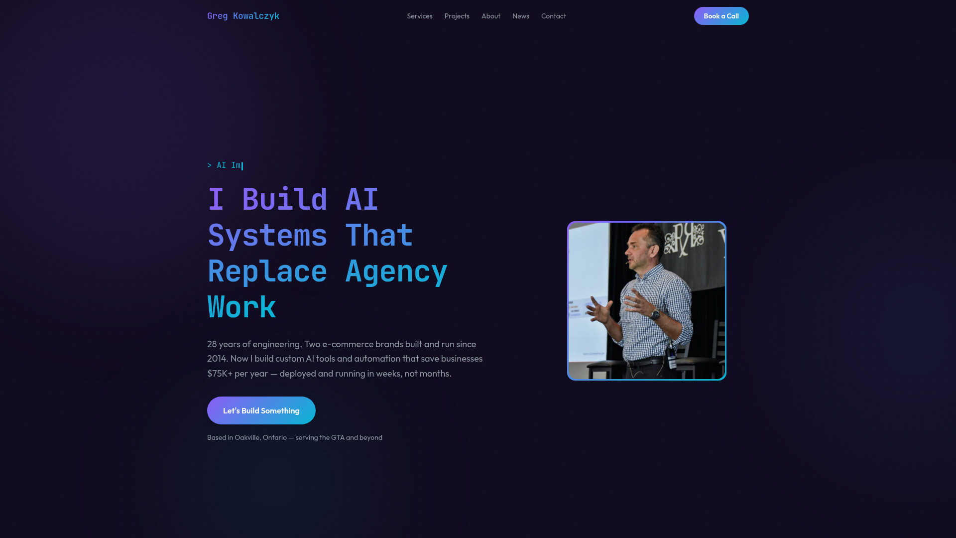 gregkowalczyk.com screenshot