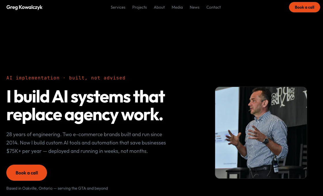 gregkowalczyk.com screenshot